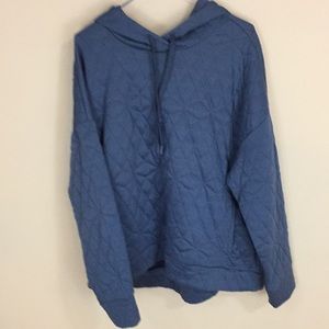 RBX Blue Quilted Hoodie Plus Size 1X NWOT